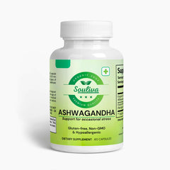 Souliva Ashwagandha – Organic Stress Relief & Wellness Support Capsules.