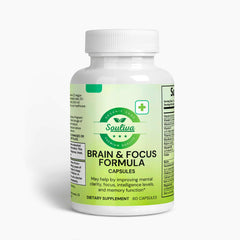 Souliva Brain & Focus Formula – Cognitive Support & Mental Clarity Supplement, 60 Capsules.