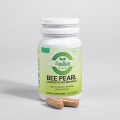 Souliva Bee Pearl – Natural Immune & Energy Support with Vitamins and Omega Fatty Acids, 30 Capsules.