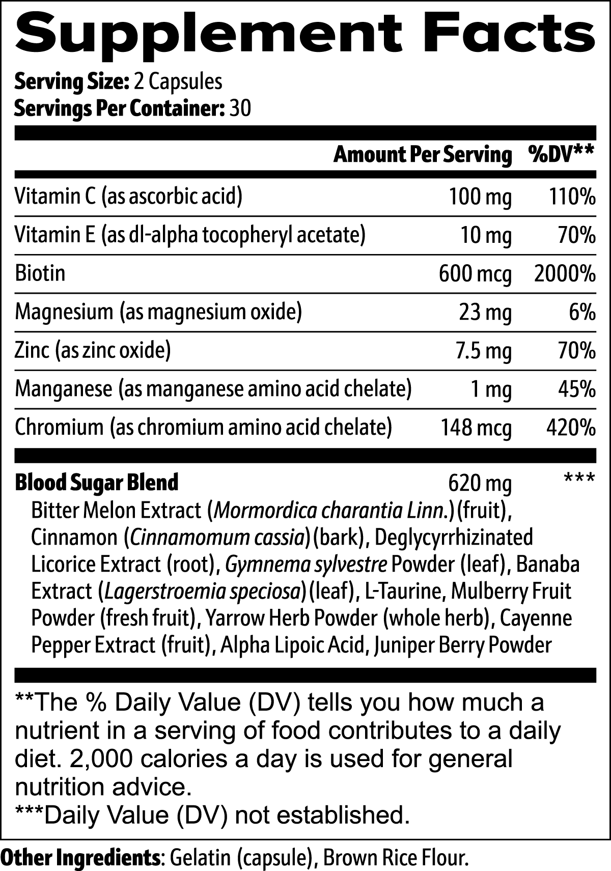 Souliva Blood Sugar Support – Natural Supplement for Healthy Glucose Metabolism & Insulin Sensitivity, 60 Capsules.