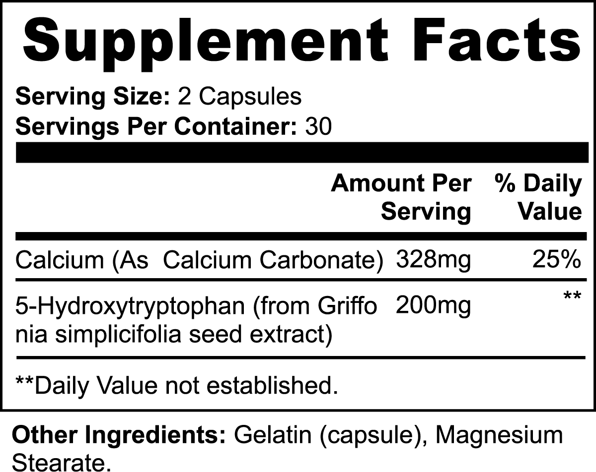 Souliva 5-HTP Supplement – Natural Serotonin & Mood Support, 60 Capsules.